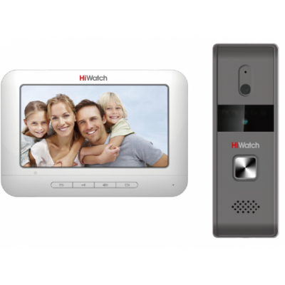Комплект видеодомофона DS-D100K с вызывной панелью, разрешением 720 x 576 @ 25 к/с