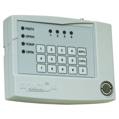 Приток-А-КОП-02 (2 х GSM + Ethernet) 4-х шлейфный контроллер охранно-пожарный с возможностью передачи сигнала по сети сотовой связи GSM, а также по обычной локальной сети (в том числе через интернет)